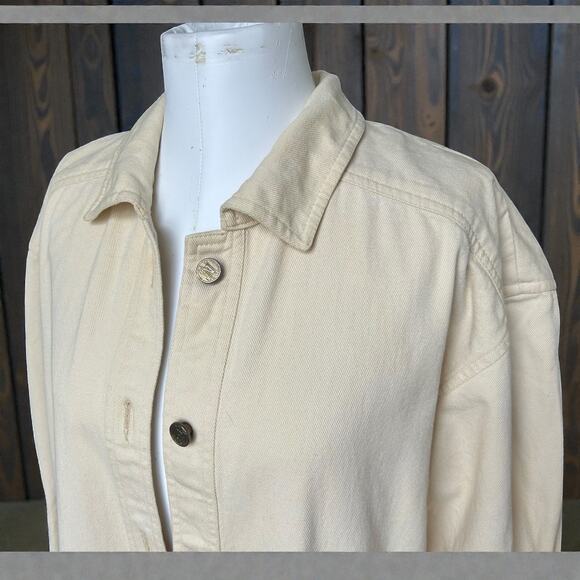 Vintage Escada by Margaretha Ley Yellow Oversized Barn Utility Jacket Size 34 - Picture 14 of 16